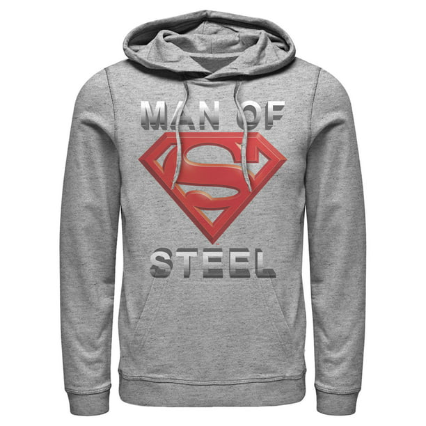 Superman Man Of Steel Logo Men's Hoodie 